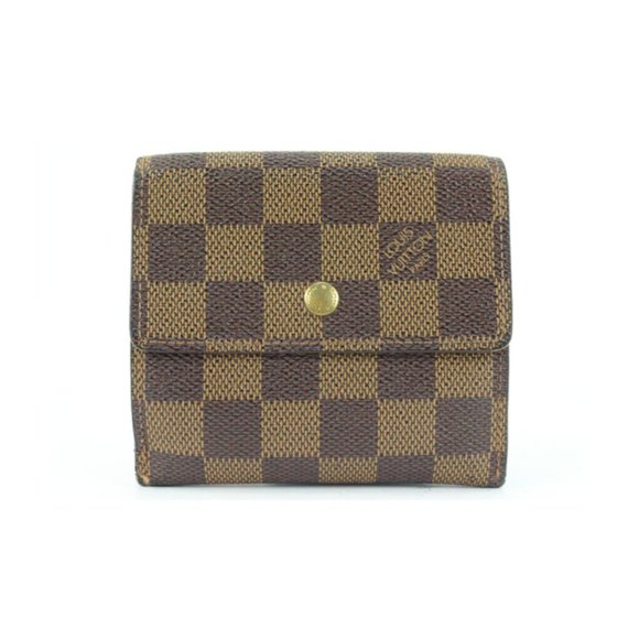 Louis Vuitton Damier Ebene Elise Compact Snap